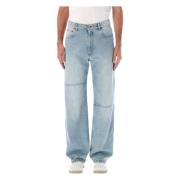 Lichtblauwe Slim Fit Denim Jeans MM6 Maison Margiela , Blue , Heren