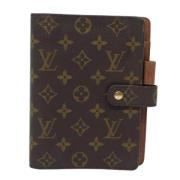 Pre-owned Canvas home-office Louis Vuitton Vintage , Brown , Dames