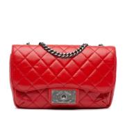 Pre-owned Leather shoulder-bags Chanel Vintage , Red , Dames