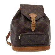 Pre-owned Canvas backpacks Louis Vuitton Vintage , Brown , Dames