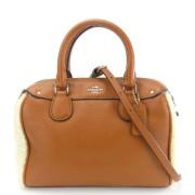 Pre-owned Leather handbags Coach Pre-owned , Brown , Dames