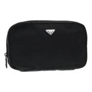 Pre-owned Nylon pouches Prada Vintage , Black , Dames