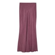 Lange Rok in Trendy Stijl Max Mara Studio , Purple , Dames