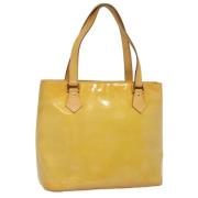 Pre-owned Leather handbags Louis Vuitton Vintage , Beige , Dames