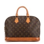 Pre-owned Canvas handbags Louis Vuitton Vintage , Brown , Dames