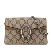 Pre-owned Plastic gucci-bags Gucci Vintage , Beige , Dames