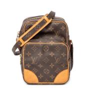 Pre-owned Canvas handbags Louis Vuitton Vintage , Brown , Dames