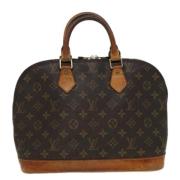 Pre-owned Canvas louis-vuitton-bags Louis Vuitton Vintage , Brown , Da...