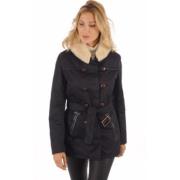 Blauwe Canadese militaire parka jas La Canadienne , Blue , Dames