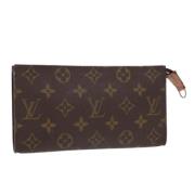 Pre-owned Canvas pouches Louis Vuitton Vintage , Brown , Dames