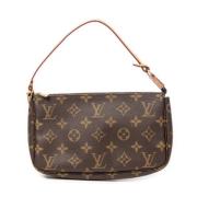 Pre-owned Canvas handbags Louis Vuitton Vintage , Brown , Dames