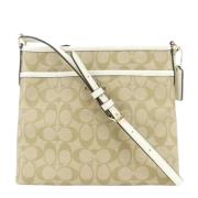 Pre-owned Canvas shoulder-bags Coach Pre-owned , Beige , Dames