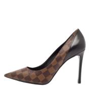 Pre-owned Coated canvas heels Louis Vuitton Vintage , Brown , Dames