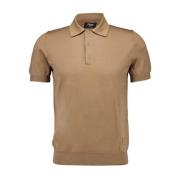 Lichte wol polo shirt Fendi , Beige , Heren