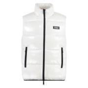 Field Vest met Opstaande Kraag Dsquared2 , White , Heren