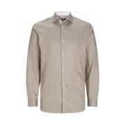 Premium Detail Longsleeve Shirt Jack & Jones , Beige , Heren