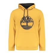 Bruine hoodie met logoprint Timberland , Brown , Heren