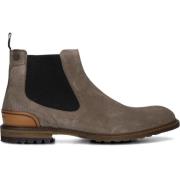 Taupe Nubuck Stijlvolle Laarzen Floris van Bommel , Brown , Heren