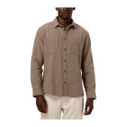 Moderne geruite overhemd voor mannen Selected Homme , Brown , Heren