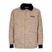 Gevlekte knoopsluiting jas tan Ripndip , Beige , Heren