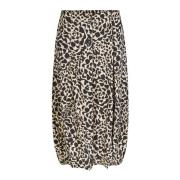 Rok met elastische taille en stijlvolle print Masai , Beige , Dames