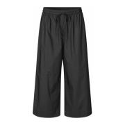 Zwarte Korte Wijde Broek Masai , Black , Dames