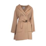 Korte wollen jas van Ermanno Firenze Ermanno Scervino , Beige , Dames