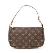 Pre-owned Canvas handbags Louis Vuitton Vintage , Brown , Dames