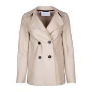 Stijlvolle Dames Peacoat voor de Winter Harris Wharf London , Beige , ...