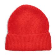 Rode Logo Beanie Muts By-Bar , Red , Dames