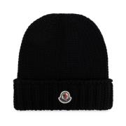 Zwarte Hoed voor Mannen en Vrouwen Moncler , Black , Unisex