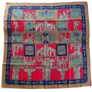 Pre-owned Silk scarves Hermès Vintage , Multicolor , Dames