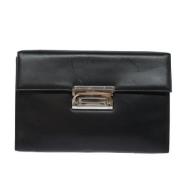 Pre-owned Leather clutches Salvatore Ferragamo Pre-owned , Black , Dam...