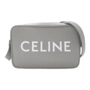 Pre-owned Leather celine-bags Celine Vintage , Gray , Heren