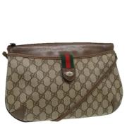 Pre-owned Leather gucci-bags Gucci Vintage , Beige , Dames