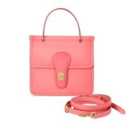 Pre-owned Leather handbags Coach Pre-owned , Pink , Dames