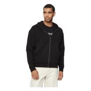 Zwarte Hoodie BEH Shadow Embossed Calvin Klein , Black , Heren