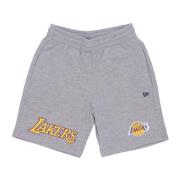 NBA Team Logo Shorts Heather Grey New Era , Gray , Heren