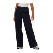 Navy Wijde Broek Y.a.s , Blue , Dames