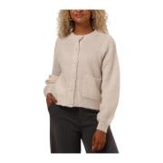 Gebreid Zakkenvest Selected Femme , Beige , Dames