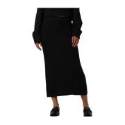 Elegante Gebreide Rok voor Vrouwen Neo Noir , Black , Dames