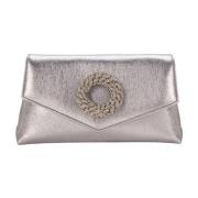 Elegante Juweel Clutch in Zilver Hibourama , Gray , Dames