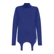 Trui met jarretelbandjes Saint Laurent , Blue , Dames