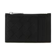 Card Holder Wallet Bottega Veneta , Black , Heren