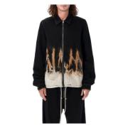 Zwart Vlammen Ritsjack Aw24 Rick Owens , Black , Heren