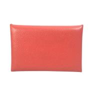 Pre-owned Leather home-office Hermès Vintage , Pink , Dames