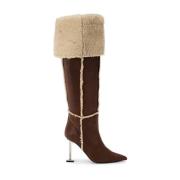 Sheepskin Overknee Laarzen Iceberg , Brown , Dames