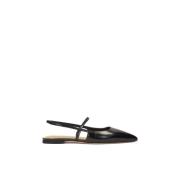 Platte pumps met open hiel Kazar Studio , Black , Dames