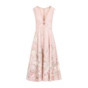 Roze & Paarse Jurk Aw24 Zimmermann , Pink , Dames