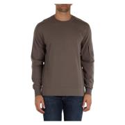 Wol Logo Plaque Sweater C.p. Company , Brown , Heren